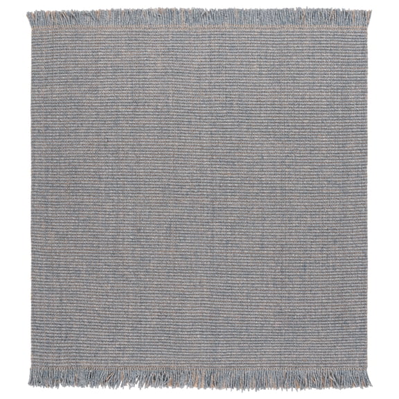 SAFAVIEH Natural Fiber Paulino Solid Area Rug, Navy, 6' x 6' Square