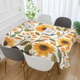 thumbnail image 2 of Yayeee Tablecloths 54" x 72" Rectangle Wrinkle Resistant Party Table Cover, Watercolor Sunflowers, 2 of 8
