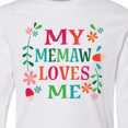 thumbnail image 4 of Inktastic My Memaw Loves Me Girl Grandchild Long Sleeve Youth T-Shirt, 4 of 5