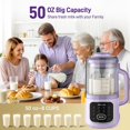 thumbnail image 3 of N4 Nut Milk Maker, 50OZ Automatic Plant-Based Milk Machine for Homemade Almond, Oat, Soy Yogurt & Dairy-Free Beverages, Smart Preset Modes, Quick Self Clean & Multifunctional Design, 3 of 5