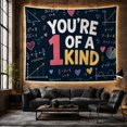 thumbnail image 6 of Chalkboard You'Re Letters with Sketchy Numeral Right Kind, Mystical Fantasy for Space Lovers, Galaxy Room Decor, Valentine'S Day Gift, Tapestry Wall Hanging for Bedroom and Dorm, 6 of 7