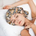 thumbnail image 5 of garlic cloves print Silk Bonnet for Sleeping Women Men, Adjustable Elastic Satin Bonnet Bonnet for Sleeping, Soft Similar Silk Curly Cuteness Hair Bonnet for Sleeping, 5 of 7