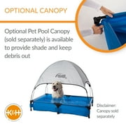 K&H Pet Products Dog Pool & Pet Bath Blue X-Large 50 X 32 X 9 Inches