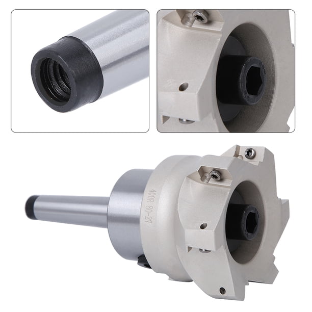 Fresa Frontale CNC A 6 Taglienti Ad Angolo Retto Con Portautensile MT2-FMB27 E Inserti 1604APMT – Per Lavorazioni Di Precisione