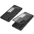thumbnail image 1 of For Sony Xperia 1 V Matte Case Aluminium Alloy+pc Phone Cover With Pop-up Snap Lock, 1 of 5
