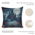 thumbnail image 4 of pumpkins full moon Flowers Linen toss pillowcase Decoration pillowcase Gift preferred 18x18" Cushion cover 4 set Sofa pillowcase Sofa bedroom living room car, 4 of 8