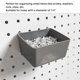 thumbnail image 3 of 8 Pieces Bins Kit Parts Storage Accessories Workbench Bins for Organizing Hardware(Grey), 3 of 5