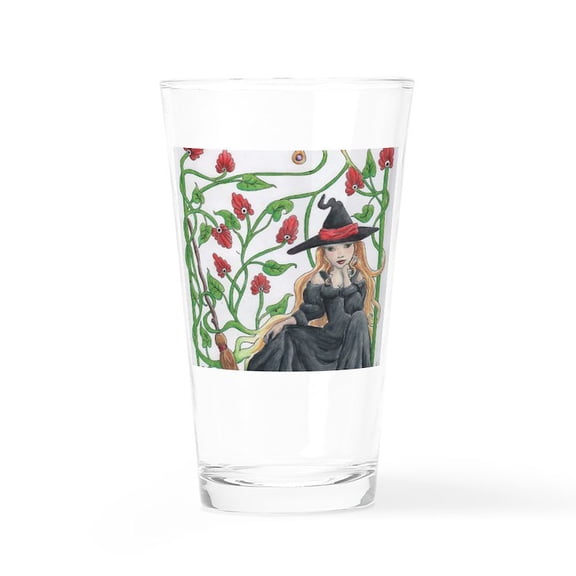CafePress - Witchbroom - Pint Glass, Drinking Glass, 16 oz. CafePress