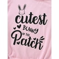 thumbnail image 6 of Aunavey Infant Baby Gril Easter Romper Bunny Halter Ruffle One Piece Outfit Clothes Playsuit with Headband, 6 of 8
