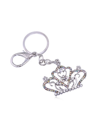 Bling Bling Crystal Black Queen Crown Keychain Creative Packaging
