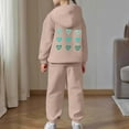 thumbnail image 7 of NAFUU Toddler Girl Clothes Children Boys Girls Sweatsuits Solid Color Long Sleeve Hoodie Pullover Tops Pants Set 2Pcs Kids Athletic Outfits Hallowmas Vintage 2-3 Years, 7 of 7