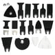 thumbnail image 2 of Kit de accesorios de hojas de sierra multiherramienta oscilantes de acero de alto carbono de 56 piezas, kit de hojas de sierra oscilantes de dientes de sierra ondulados para cortar madera, tubería de Amonsee NO, 2 of 6