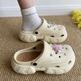 thumbnail image 2 of Baotou - Zapatos con agujeros para mujer, novedad de 2024, zapatillas de playa para exteriores de verano, suela gruesa, antideslizantes, Baotou, sandalias con agujeros para mujer, 2 of 6