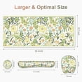 thumbnail image 6 of 4 in 1 Large Mouse Pad, Keyboard Wrist Rest Set, Ergonomic Mouse Pad with Wrist Support, Desk Mat with Stitched Edges Extended Desk Pad Waterproof Desk Mat for Home Office Game I Green Flower Plants, 6 of 15