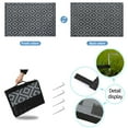 thumbnail image 2 of Kzaei Waterproof Outdoor Rug, 9'x12' Reversible Plastic Camping Area Rugs, Black & Gray, 2 of 5