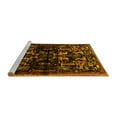 thumbnail image 2 of Ahgly Company Machine Washable Indoor Round Animal Yellow Traditional Area Rugs, 8' Round, 2 of 4