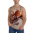 thumbnail image 1 of KLL Coffee Beans Chocolate Splash Print Workout Tank Tops Gym Sleeveless Fitness Muscle Tee-Small, 1 of 7
