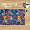 thumbnail image 5 of Paisley Valances 54" W x 18" L - Paisley Kitchen Curtains Valance for Windows Rod Pocket Kitchen Decor Decorations, 5 of 5