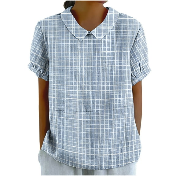Womens Tops Dressy Casual Short Sleeve Blouses Cute Shirts for Women Dressy Casual Generic Brand Tops for Women