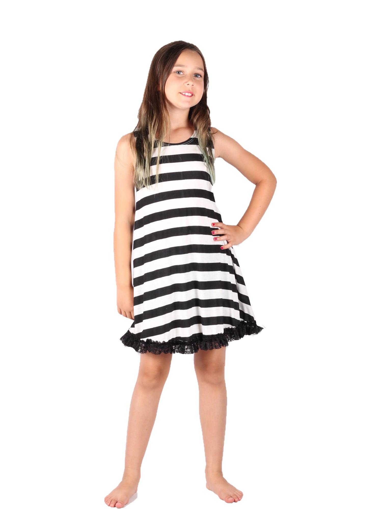 girls white tunic dress