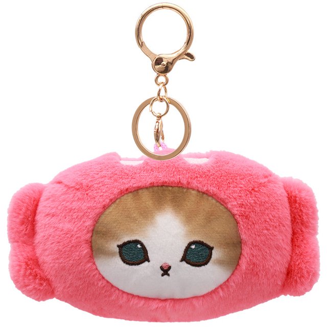 Juguetes de peluche de gato Mofusand de postura de dibujos animados, llavero colgante de decoración de bolsa, muñeca de peluche Kawaii, regalos de cumpleaños para niños