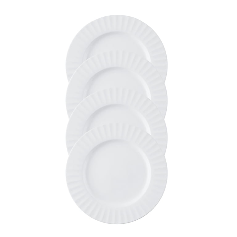 Fluted Stoneware Dinnerware Set, 12-Piece photo 3