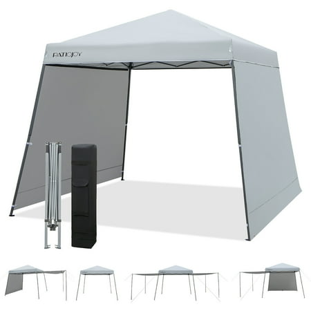 Gymax Patio 10 x 10FT Instant Pop-up Canopy Folding Tent w/ Sidewalls ...