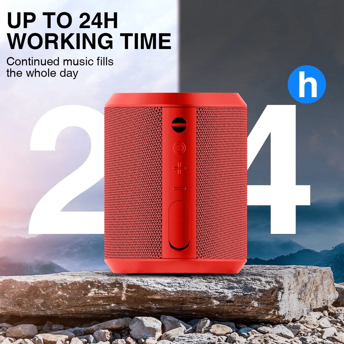 Altavoz Bluetooth 5.0, Inalámbrico, Portátil, 24H Reproducción, Estéreo, Alcance 100 Pies, IPX7  (图2)