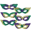 Mardi Gras Sequin Party Masks (Pack of 6)