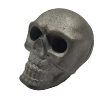 CASAFUN Halloween Fire Pits Skulls Iron - Reusable Metal Fire Pit Human Skull Fire Pit Halloween Party Decorations, Firepit for Bonfire, Campfire, Fireplace, Skeleton Head Home Decor