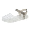 thumbnail image 2 of SBYOJLPB Toddler Sandals Girls Cute Jelly Colors Hollow Out Nonslip Soft Sole Beach Roman Sandals, 2 of 7