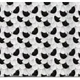thumbnail image 6 of Serafin Home Jayda Seashells Printed Canvas Shower Curtain, Black-White, 70x72 Inches, 6 of 8