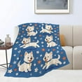 thumbnail image 2 of Westie Blanket Super Soft Warm Fluffy Fleece Flannel Dog Animal Blanket Cozy Fuzzy Plush Stuff Bedding Blankets Gifts for Women Users men Women Adults 50"X40", 2 of 8