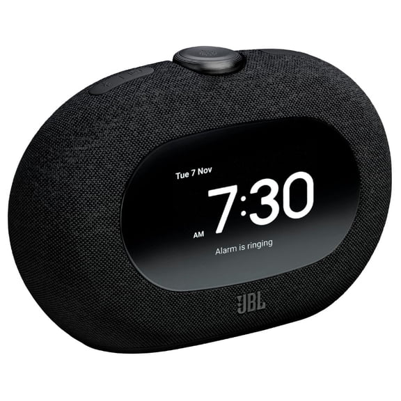 Radio Reloj Despertador Bluetooth JBL Horizon 3 con Radio FM/DAB, Luz Ambiental y Carga USB-C, Negro
