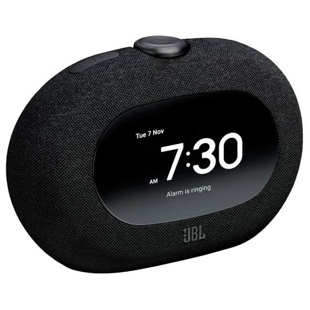 Radio Reloj Despertador Bluetooth JBL Horizon 3 con Radio FM/DAB, Luz Ambiental y Carga USB-C, Negro