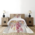 thumbnail image 2 of Ambesonne Spring Quilted Bedspread Set 2 Pcs, Farmhouse Dreamy Lavenders, Twin Size, Mustard Dried Rose Pearl, 2 of 4