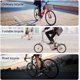 thumbnail image 4 of par de reposapiés de bicicleta, pedales traseros de bicicleta, pedales plegables, rodamiento antideslizante, pedales de 95 kg para pedales plegables de bicicleta de montaña, 4 of 5