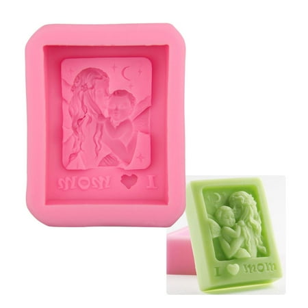 

Younar Mother s Day Silicone Mold DIY Handmade Soap Mold Cake Baking Tool