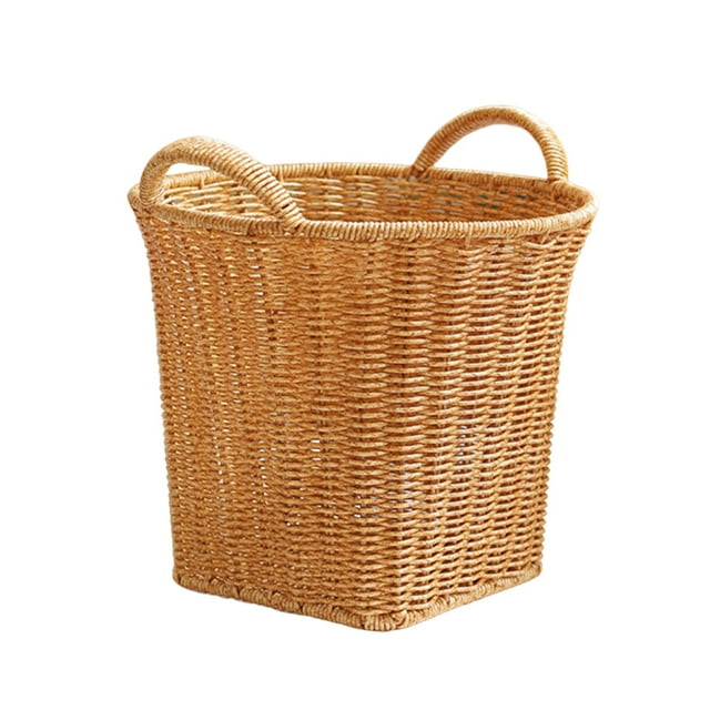 Siruishop Desktop Storage Basket Portable Home Storage for Countertop Bathroom Kitchen M