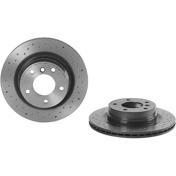 Brembo OE UV Coated Rear Cross Drilled Rotor for 2006-2013 BMW 3 Series