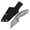 Black & White, variant on Kansept Siafu Fixed Blade Knife 2.41" D2 Blade,Black & White G10 Handle,G016A4