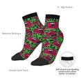 thumbnail image 4 of Goofa Graffiti Tape Pattern Non Slip Socks with Grips for Elderly, Crew Socks Yoga Hospital Socks Cushioned Sole Gripper Socks for Men Women, 4 of 5
