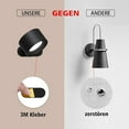 thumbnail image 4 of Lights of Sweden Wall Lights, Rechargeable Wall Mounted Sconces with 1200mah Battery, Living Room Gadgets, LED Wall Lights, for Bathroom, Living Room, Kitchen, 4 of 8