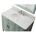 thumbnail image 5 of Benton Collection 38" Vintage Blue Cottage Bathroom Vanity with White Marble Top, 5 of 6