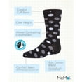 thumbnail image 3 of MeMoi Boys' Spots and Dots Ribbed Cotton Crew Socks - Boys - Male, 5-6, Black, 3 of 7