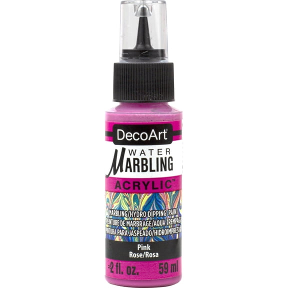 DecoArt Water Marbling Paint 2oz-Pink