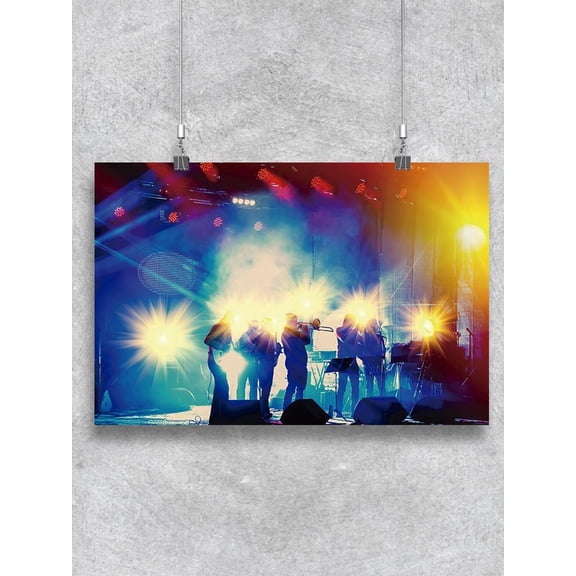 Jazz Band On Stage Poster -Image by Shutterstock
