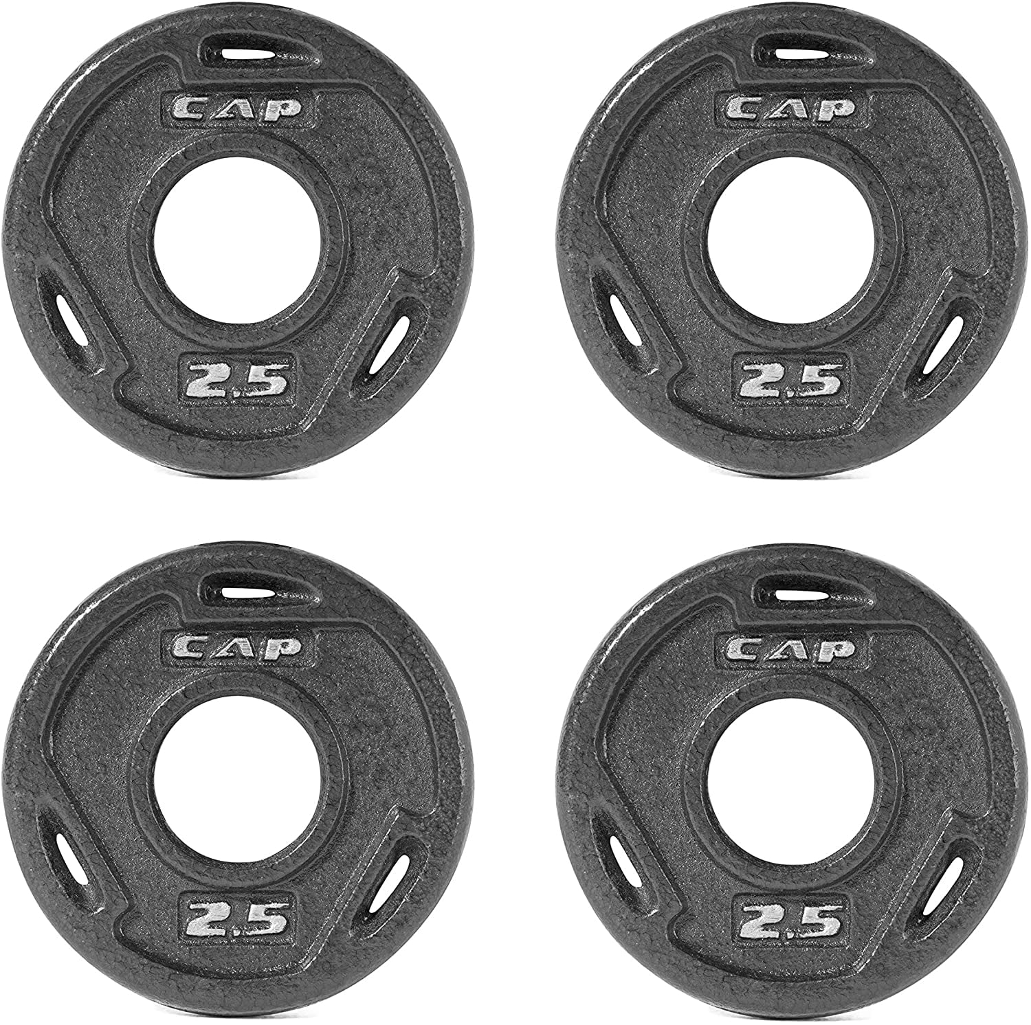 2.5 lb Cap 2-Inch Olympic Grip Weight Plate Set of 6 