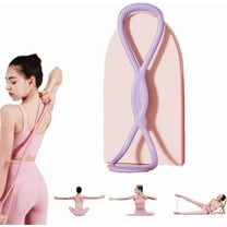 Figure 8 Resistance Bands for Women Men, Resistance Bands, Figure 8 Resistance Band, Fitness Training Band with Handles, Arm Training Band, Fullbody Yoga Pulling Rope (Purple 25p)