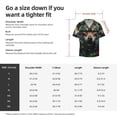 thumbnail image 5 of Lsque Realistic Style Colorful Wolf print Men's Cuban Collar Short Sleeve Shirt Summer Beachwear Casual Button Down Fashionable Vacation Leisure Shirt-4X-Large, 5 of 7